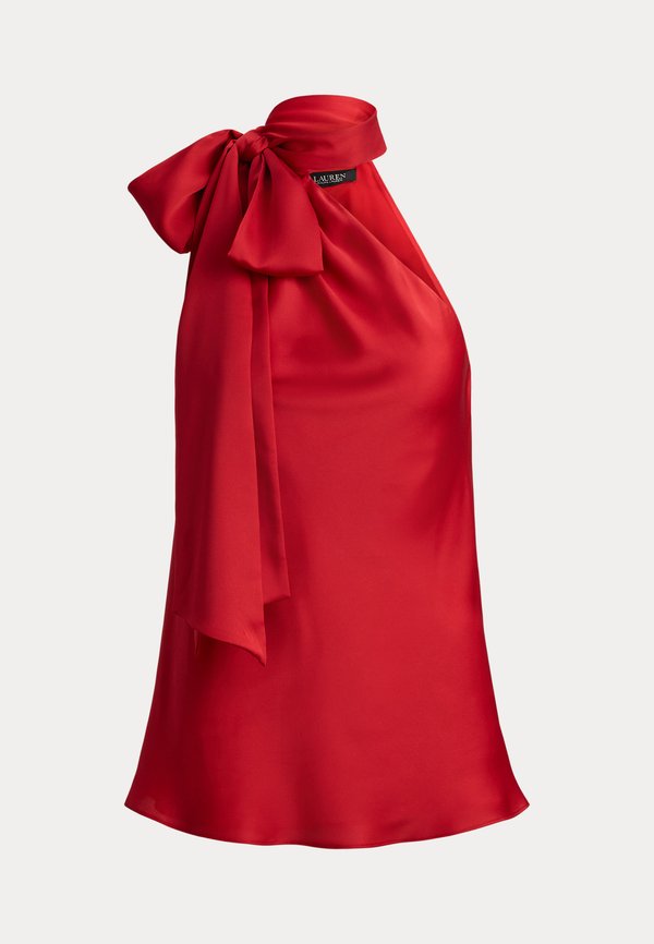 Lauren Ralph Lauren CHARMEUSE TIE-NECK HALTER TOP