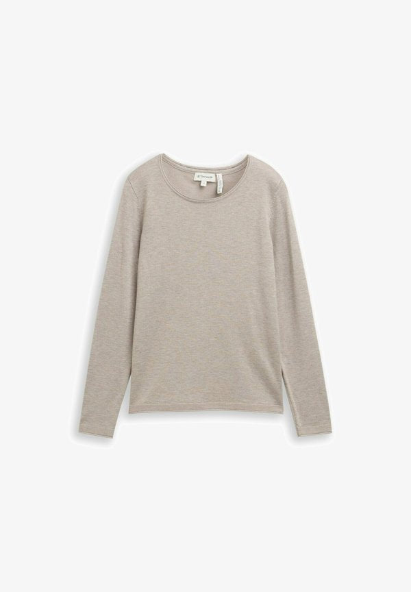 TOM TAILOR Jumper - dark clouds grey melange