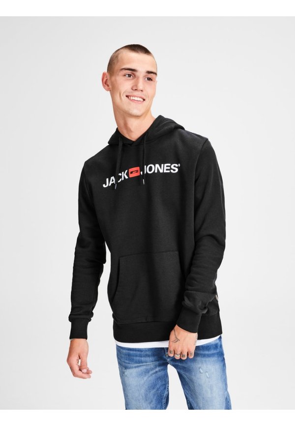 Jack & Jones JJECORP LOGO - Hoodie - black