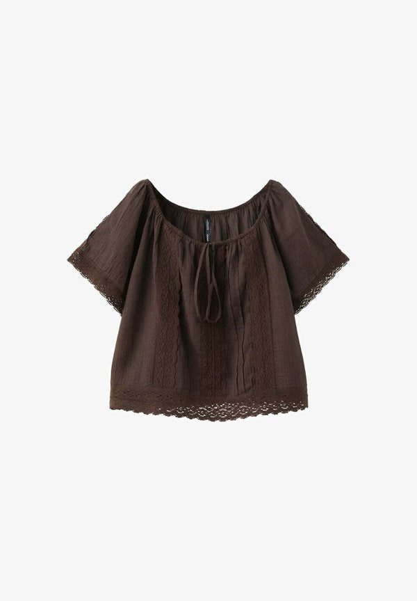 Mango ADULT - Blouse - dark brown