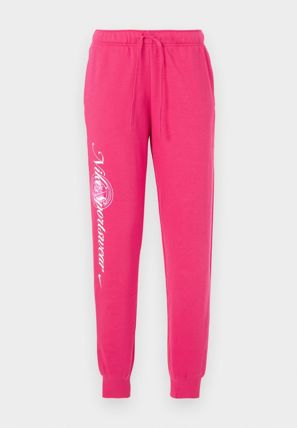 Nike Sportswear CLUB PANT - Tracksuit bottoms - rush pink/white