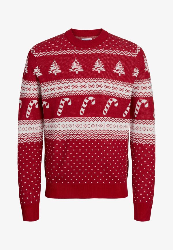 Jack & Jones Knitted X-mas Knitted - Jumper - rot