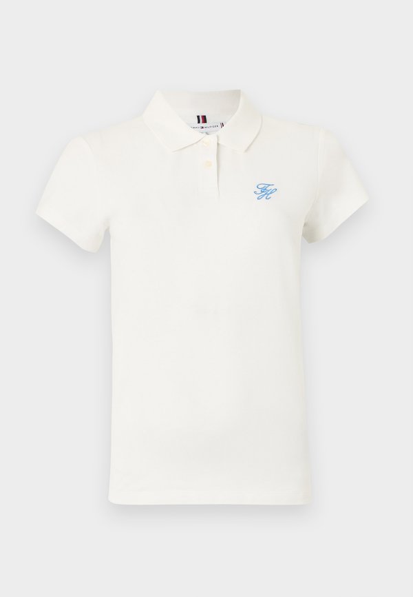 Tommy Hilfiger 1985 SLIM FIT LOGO EMBROIDERY POLO SHIRT - Polo shirt - ecru