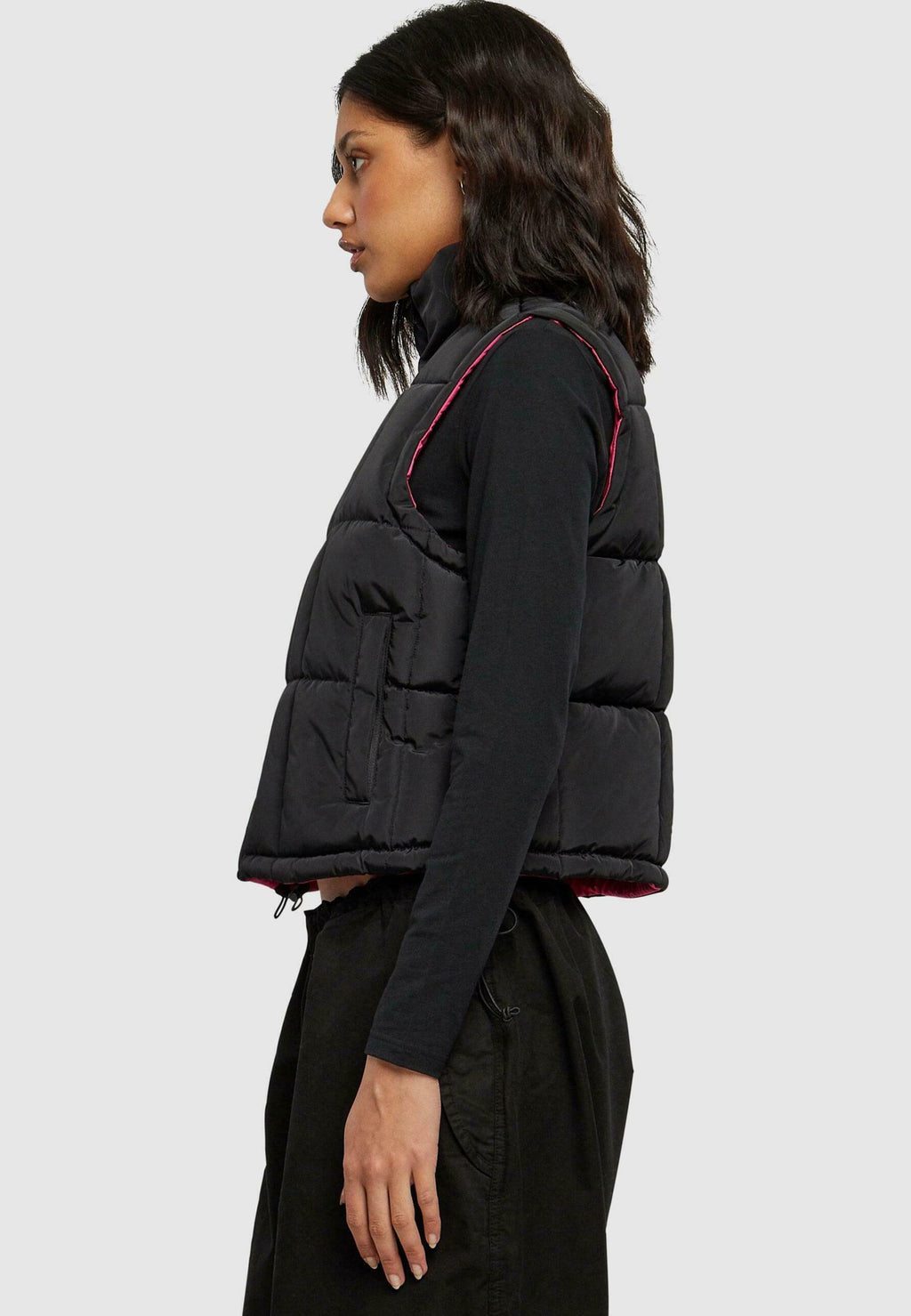 Urban Classics  REVERSIBLE CROPPED PUFFER
