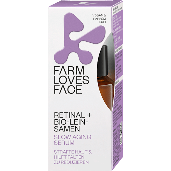 Serum Slow Aging Retinal + Bio-Leinsamen Farm Loves Face