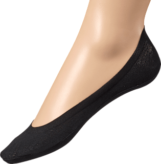 Füßlinge low cut mit Lasercut & Bio-Baumwolle schwarz Gr. 39-42 Fascino