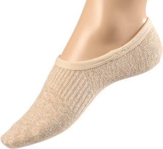 Füßlinge mit Bio-Baumwolle beige Gr. 39-42 Fascino
