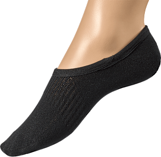 Füßlinge mit Bio-Baumwolle schwarz Gr. 39-42 Fascino