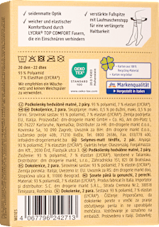 Kniestrümpfe seidenmatt powder Gr. 39-42, 20 DEN Fascino