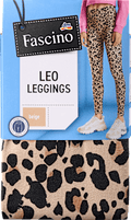 Leggings mit Leo-Muster beige Gr. 38/40 Fascino