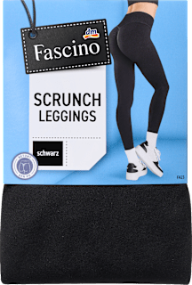 Leggings Scrunch schwarz Gr. 46/48 Fascino