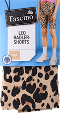 Radler Shorts mit Leo-Muster beige Gr. 38/40 Fascino