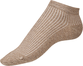 Sneaker Socken mit Leinen braun Gr. 39-42 Fascino
