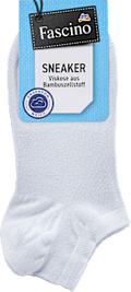 Sneakersocken mit Bambus-Viskose blau Gr. 39-42 Fascino