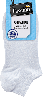 Sneakersocken mit Bambus-Viskose blau Gr. 39-42 Fascino