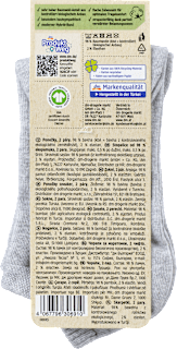 Sneakersocken mit Bio-Baumwolle grau Gr. 43-46 Fascino