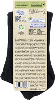 Sneakersocken mit Bio-Baumwolle schwarz Gr. 39-42 Fascino