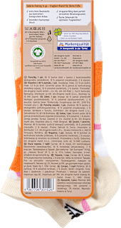 Sneakersocken mit Bio-Baumwolle & Fersenmotiv beige Gr. 35-38 Fascino