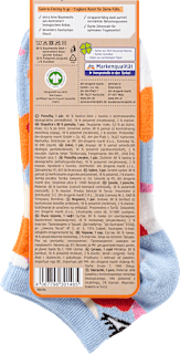 Sneakersocken mit Bio-Baumwolle & Fersenmotiv blau Gr. 39-42 Fascino
