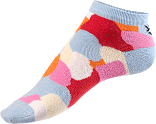 Sneakersocken mit Bio-Baumwolle & Fersenmotiv blau Gr. 39-42 Fascino