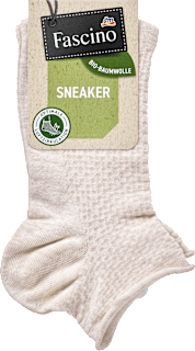 Sneakersocken mit Struktur & Rollrand beige Gr. 39-42 Fascino
