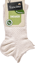 Sneakersocken mit Struktur & Rollrand beige Gr. 39-42 Fascino