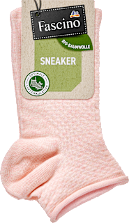 Sneakersocken mit Struktur & Rollrand rosa Gr. 39-42 Fascino