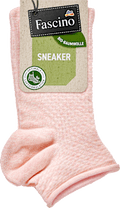 Sneakersocken mit Struktur & Rollrand rosa Gr. 39-42 Fascino