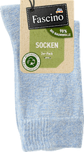 Socken mit Bio-Baumwolle blau Gr. 39-42 Fascino