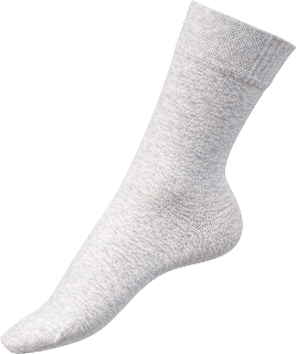 Socken mit Bio-Baumwolle grau Gr. 39-42 Fascino