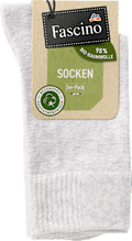 Socken mit Bio-Baumwolle grau Gr. 39-42 Fascino