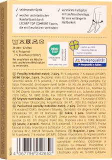 Söckchen seidenmatt schwarz Gr. 39-42, 20 DEN Fascino