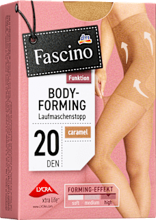 Strumpfhose Body-Forming caramel Gr. 46/48  Fascino