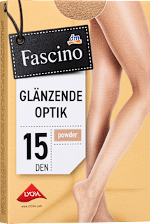 Strumpfhose glänzend powder Gr. 42/44, 15 DEN Fascino