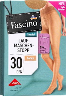 Strumpfhose mit Laufmaschen-Stopp & Komfortbund honey Gr. 42/44, 30 DEN Fascino
