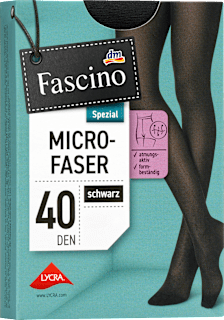 Strumpfhose mit Microfaser schwarz Gr. 42/44, 40 DEN Fascino