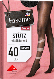 Strumpfhose mit Stütz-Funktion schwarz Gr. 42/44, 40 DEN Fascino