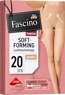 Strumpfhose Soft-Forming mit Laufmaschen-Stopp powder Gr. 38/40, 20 DEN Fascino