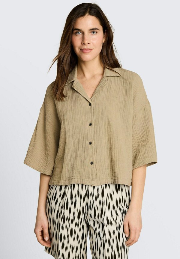 TOM TAILOR Button-down blouse - silver olive