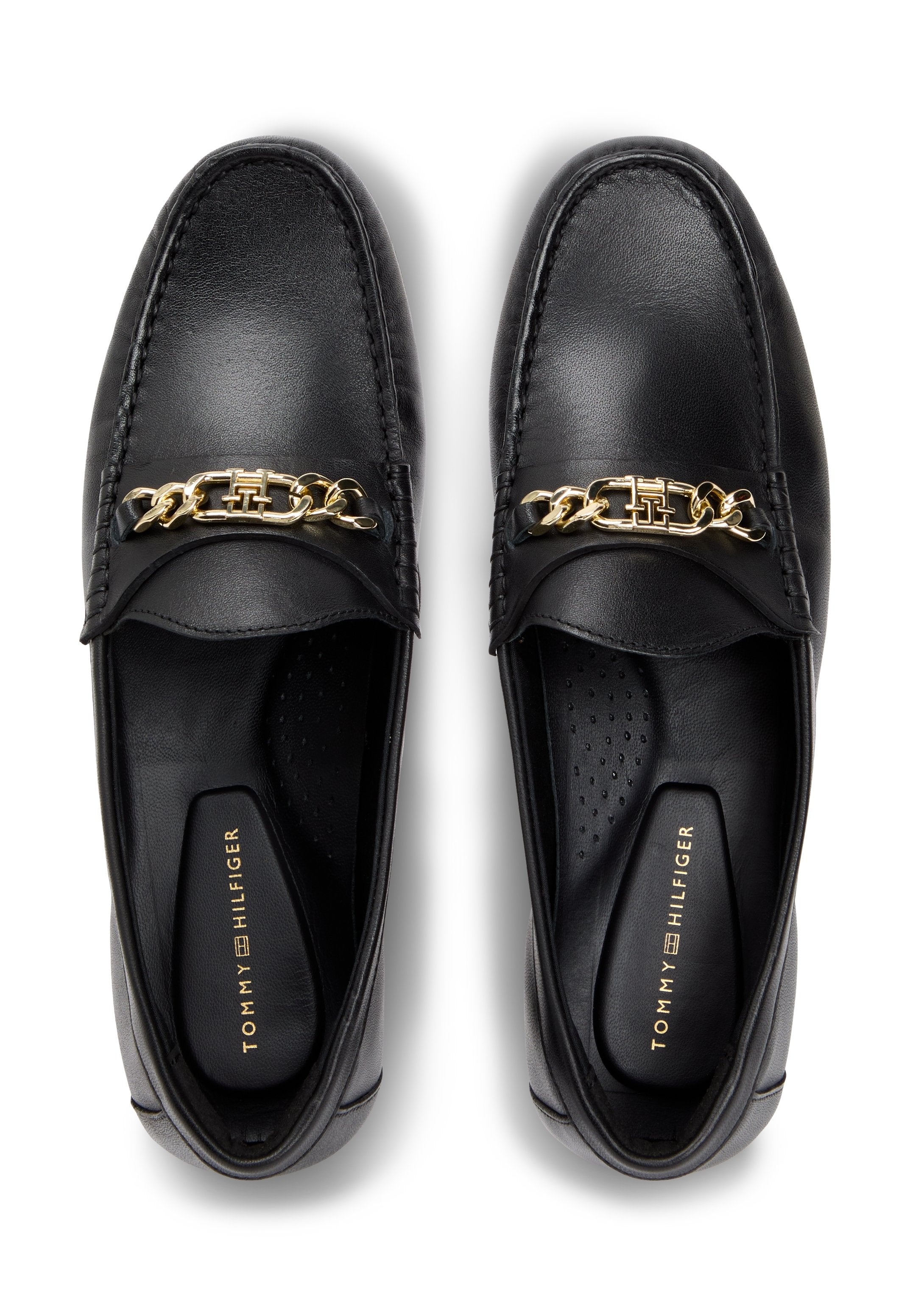 CHAIN HORSEBIT LEATHER LOAFERS Media 4