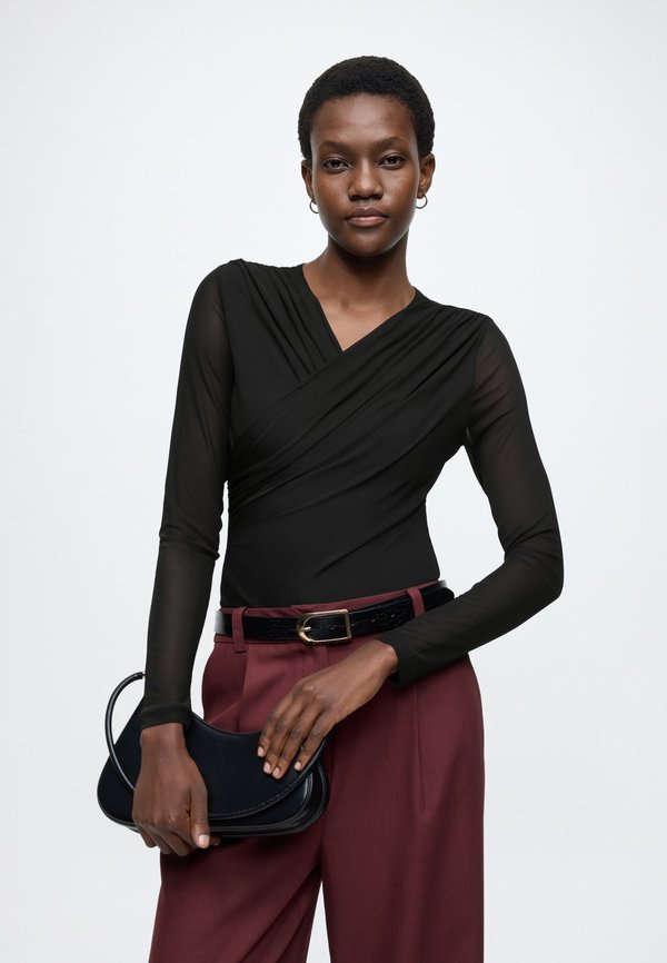 Anna Field MESH WRAP TOP WITH LINING IN BODY