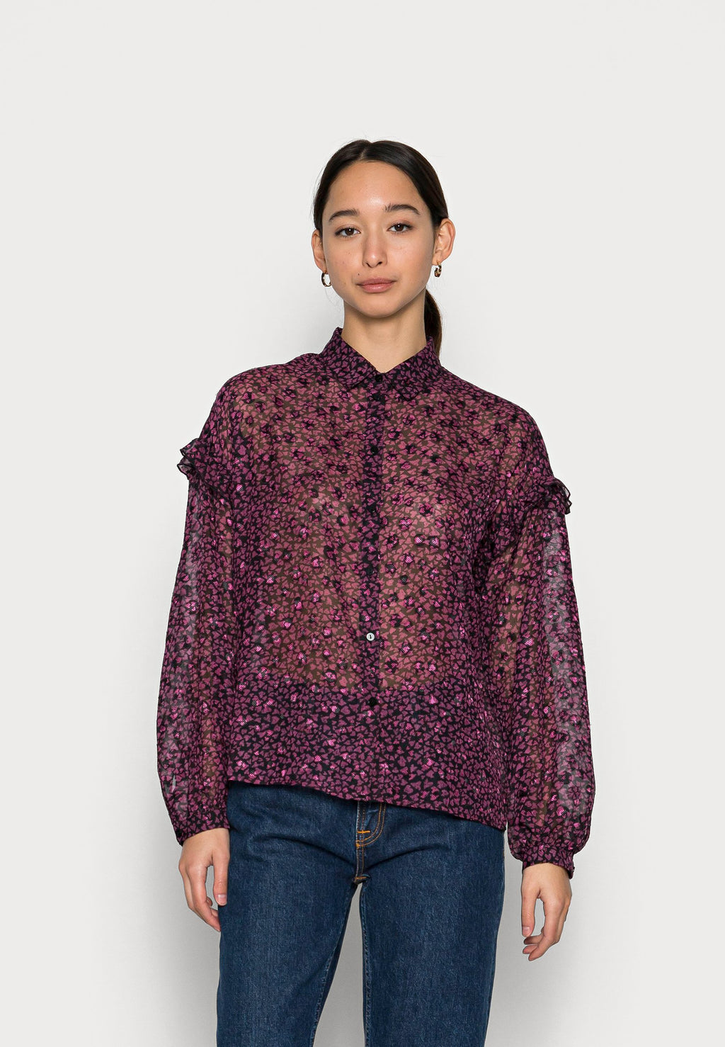 Esqualo BLOUSE RUFFLE HEARTS ON FIRE