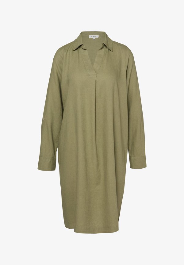 s.Oliver KLEID - Jersey dress - olivgrün