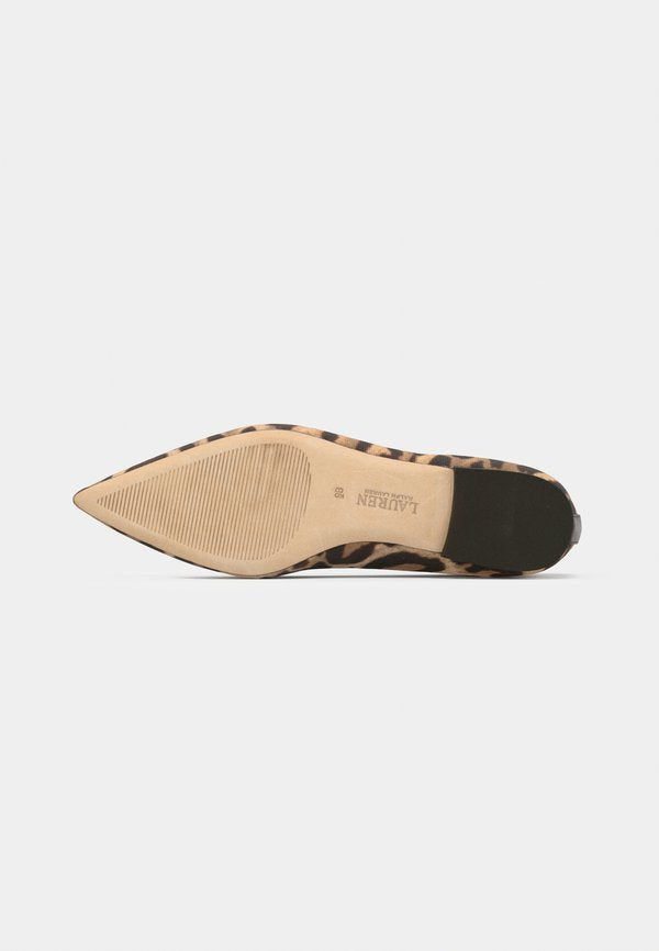 Lauren Ralph Lauren LONDYN OCELOT-PRINT CANVAS BALLET FLAT