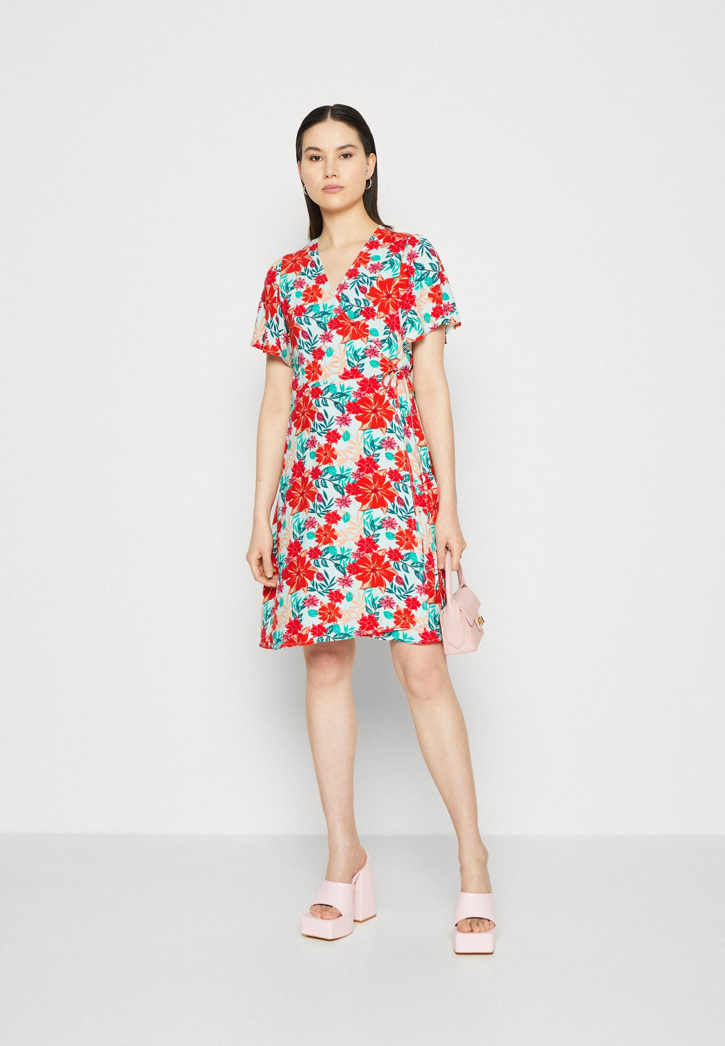 VILA VIMAYA WRAP SHORT DRESS