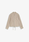 TOM TAILOR LOOSE FIT MIT BRUSTTASCHEN - Bomber Jacket - soft taupe grey