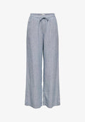 ONLY ONLLUDO Loose Fit Linen - Trousers - vintage indigo