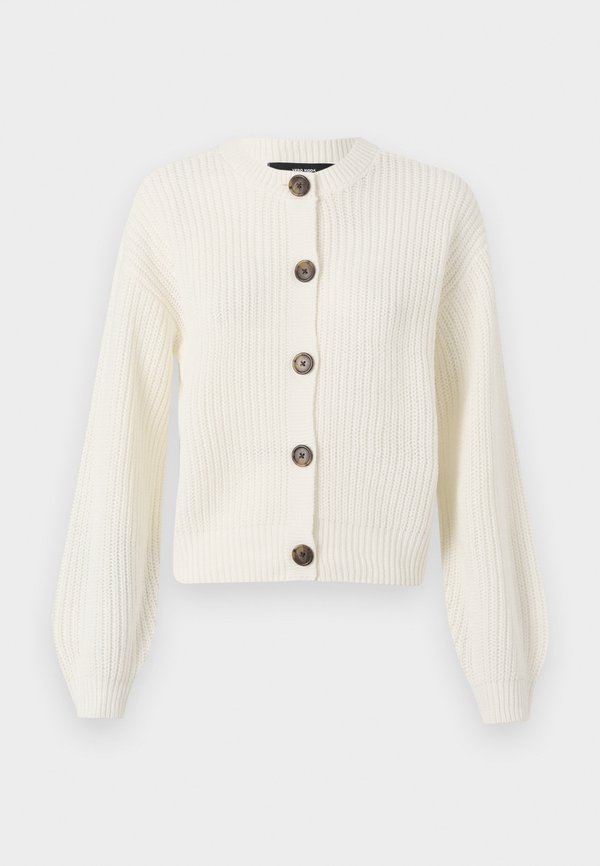 Vero Moda VMLEA O-NECK CARDIGAN  - Cardigan - cloud dancer