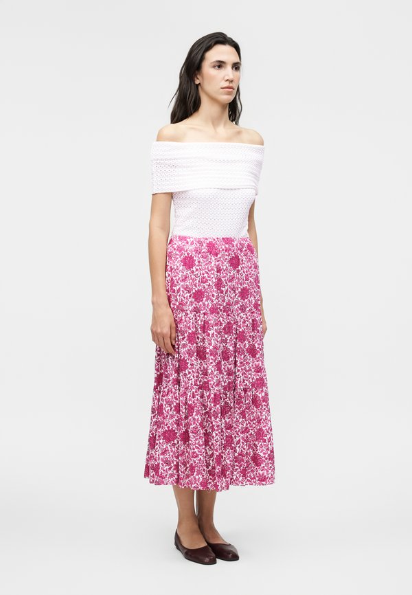 MICHAEL Michael Kors FLORAL MIDI SKIRT