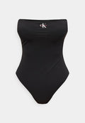 Calvin Klein Swimwear STRAPLESS ONE PIECE GRAPHIC MONOGRAM  - Swimsuit - black